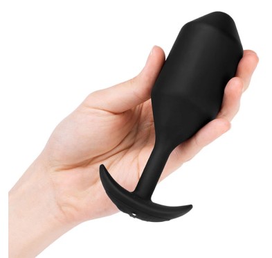 Plug analny wibrujący - B-Vibe Vibrating Snug Plug 5 Black